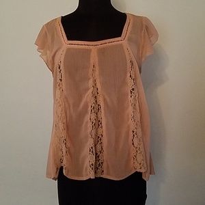 Offers 👍 Sheer Blush Pink Top